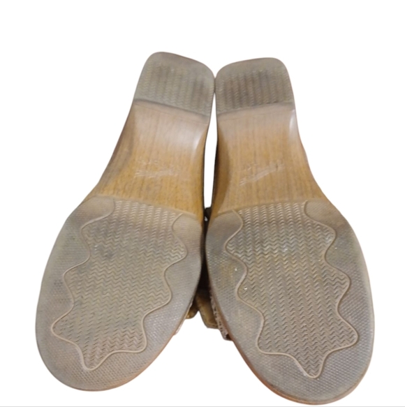 Dansko Snake Embossed Leather Sandals Double Strap Open Toe Mule Sz 8 - Picture 8 of 11